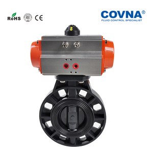COVNA气动流量控制阀HK59-D-P气动执行器阀空气控制UPVC蝶阀 - Product Image 3