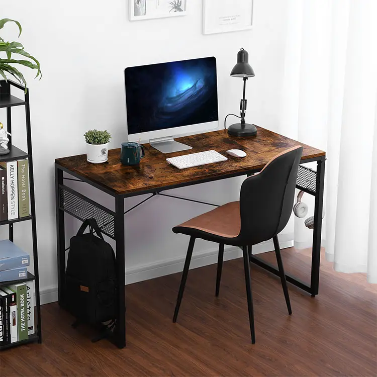 Móveis para casa Mesa Do Computador Com Prateleiras, Utilitário de Escrita Laptop Desk para o Office