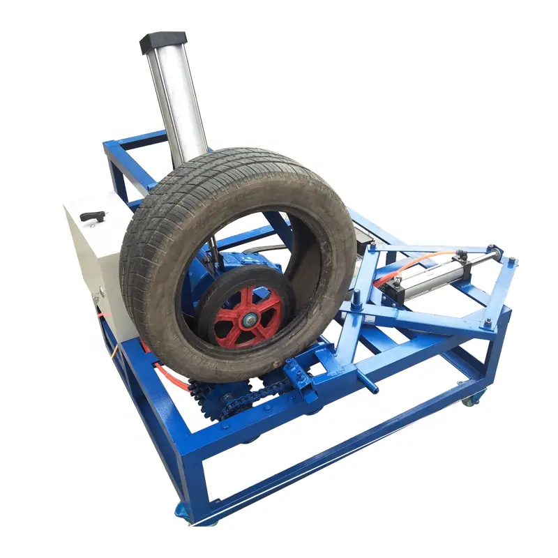 Automazione macchina da taglio per strisce di pneumatici taglierina per pareti laterali macchine per il riciclaggio di pneumatici