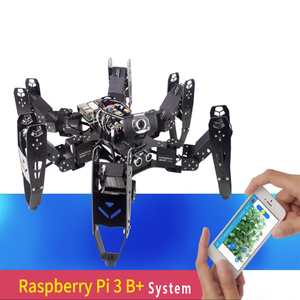 Altı bacaklı örümcek robot robotlara ahududu PI eğitimi uygulayın wifi/RaspberryPi yapay zeka
