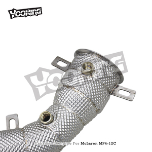 Factory Turbo Downpipe for Mclaren MP4-12C 2012-2014 Engine Racing Sport Car Exhaust Downpipe with Heat Shield <strong>Header</strong> - Product Image 5