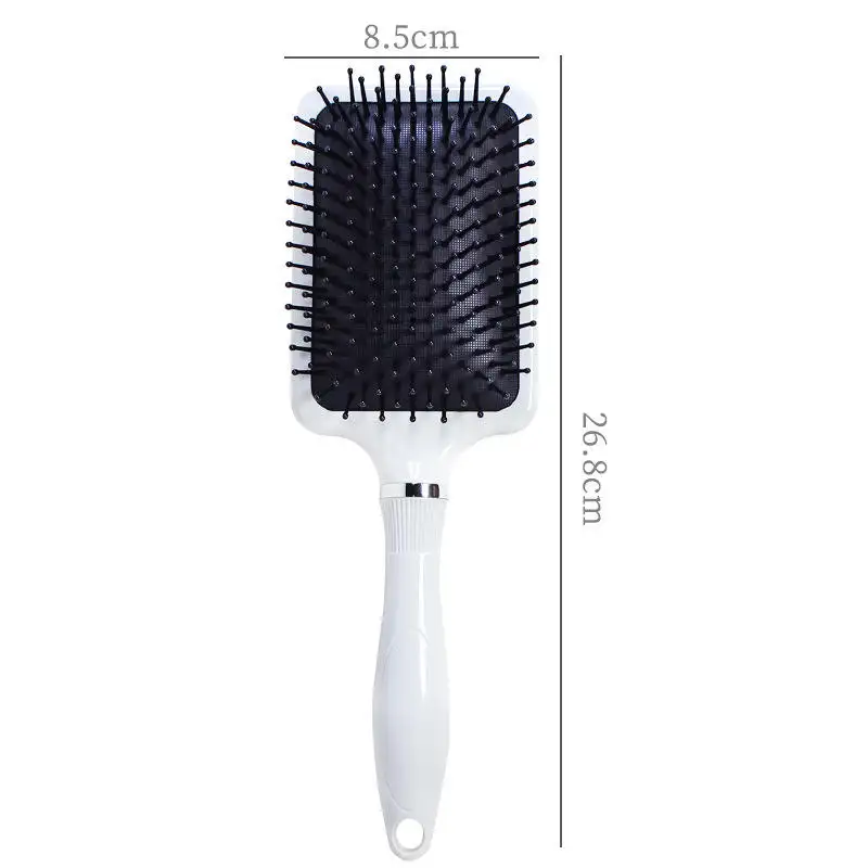 Custom LOGO Wholesale Scalp Massage Hair Brush Hair Extensions Large Square Handle Paddle Massage Scalp Comb Brush