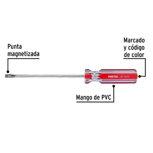 96 adet Flathead tornavida ile usta 1/4x6 'PVC tutamak, Pretul - Product Image 2