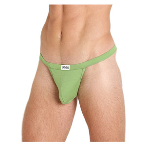 定制标志莫代尔绳丁字裤男丁字裤同性恋内衣 - Product Image 1