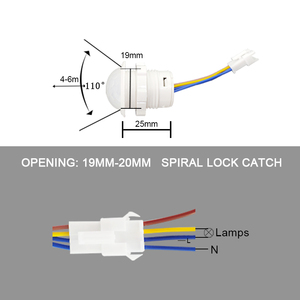 Interruptor de luz con Sensor infrarrojo PIR, Detector inteligente, LED, 110V, 220V, encendido y apagado automático
