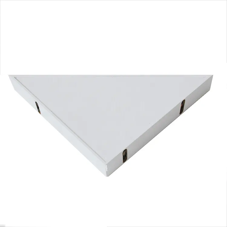 Prateleira de madeira triangular para decoração moderna de casa, prateleira flutuante para parede, prateleira de mesa em MDF estilo antigo, modelo de caixa