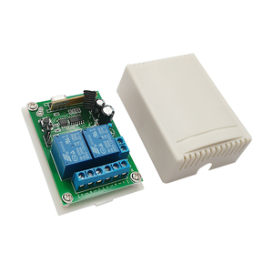 DC12V Wireless 2 canali Controller con trasmettitore 10A relè ricevitore RF telecomando Wireless per porta del Garage - Product Image 1