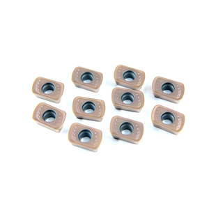 10ชิ้นตัวแทรกแบบหมุน LNMU0303ZER AH130 mj/ คาร์ไบด์ AH725สองด้านได้อย่างรวดเร็วเครื่องมือตัดแทรกฟีดเครื่องมือตัด lnmu 0303 - Product Image 5