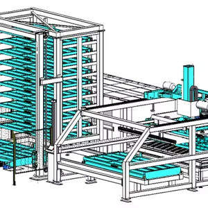 Magazzino materiale tridimensionale + Robot di carico e scarico automatico - Product Image 1