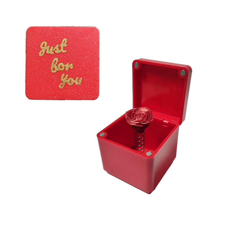 Coffret cadeau rose rouge