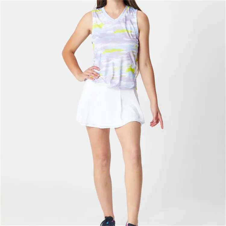 Ropa de tenis y Golf para mujer, pantalones cortos deportivos de LICRA de secado rápido, falda blanca