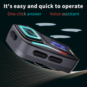 2-in-1-Mikrofon-Ohrhörer <span class=keywords><strong>FM</strong></span>-Radio-<span class=keywords><strong>Intercom</strong></span>-Funktion (500M) Kopfhörer-<span class=keywords><strong>Headset</strong></span> TWS-Motorradhelm-Funk kopfhörer