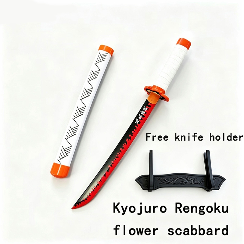 Kyojuro Rengoku flower scabbard 43cm/16.93in +knife holder