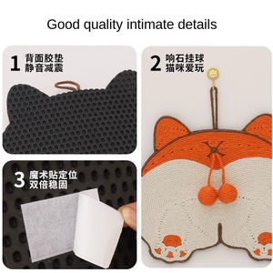 Sisal Milieuvriendelijke Kat Grijpkussen Verticale Muur-Sticked Krasbestendige Slijtvaste Anti-Kat Grijpen Sofa Bescherming Kat - Product Image 3