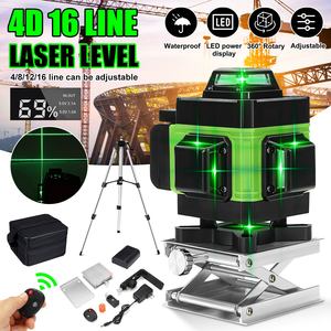 批发高质量16线4D绿色激光水平仪水平和垂直线施工工具激光水平仪