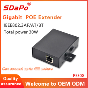 Extensor PE30G PoE repetidor Ethernet 30W 1000Mbps IEEE802.3af/atNetwork conmutador PoE extensor de señal para teléfono IP divisor Poe - Product Image 2