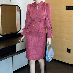 ZYHT 61108 Latest Formal Dress Patterns Special Occasion Spring Female Suits Ladies <strong>Elegant</strong> Midi Dress for Women - Product Image 3