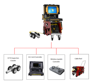 Шредер sing100 на гусеничном ходу осмотра просмотра рамка режим обновления сети rov робот контрольной трубчатой камерой - Product Image 5