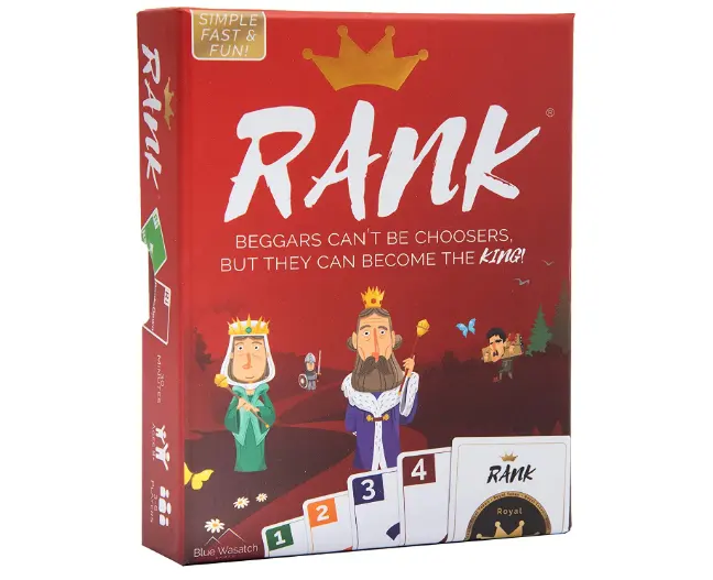 Rank Card Game | Family Fun Strategie Kaartspel, uitdaging Vrienden En Geworden Koning | Een Geweldige Nieuwe Onderhoudend & Concurrerende Card