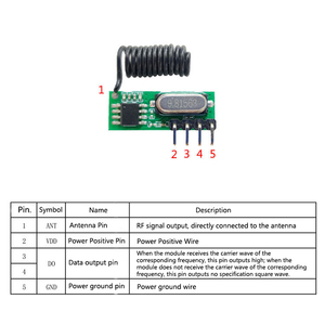 Modulo RF Wireless modulo ricevitore modulo RF a 433 frequenze per telecomando wireless RX480
