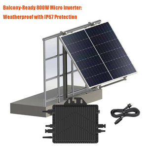 Kit de sistema Solar MPPT de microinversor conectado a la red IP67 de 600W/800W de alta calidad con controlador de iones de litio PWM de balcón europeo - Product Image 6