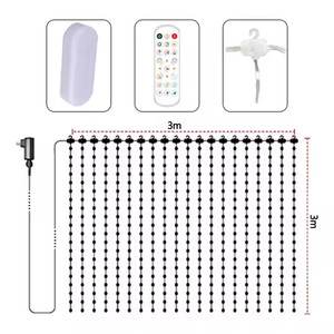 400LEDs vacaciones decorativas LED cadena de luces Control inteligente patrón de texto programa Edición RGB CAMBIO DE Color cortina Luz de hadas - Product Image 4