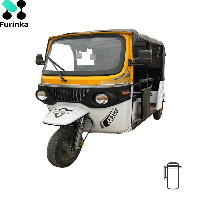 OEM Tuk Tuk for Sale 3 Wheel Bajaj Rickshaw Adult Tricycle for Sightseeing Auto Petrol Car Taxi