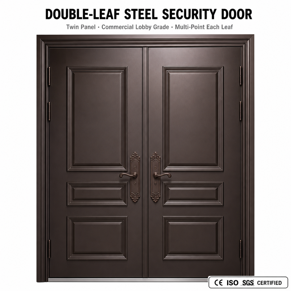 Double-Leaf Steel Security Door