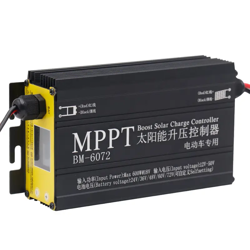 Recentemente MPPT Solar Boost Controller 24v36v48v60v72v 600W caricabatteria carica Controller digitale