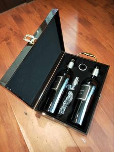 Bán buôn tùy chỉnh thiết kế sang trọng Đàn Piano sơn mài bóng kết thúc bằng gỗ paclaging Hộp Quà Tặng trường hợp cho rượu Whisky chai 2 trong 1 - Product Image 6