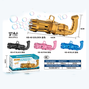 Outdoor Automatic Shooting Machine Blowing Blaster Gatling Bubble Gun Toys for Kids - Product Image 1