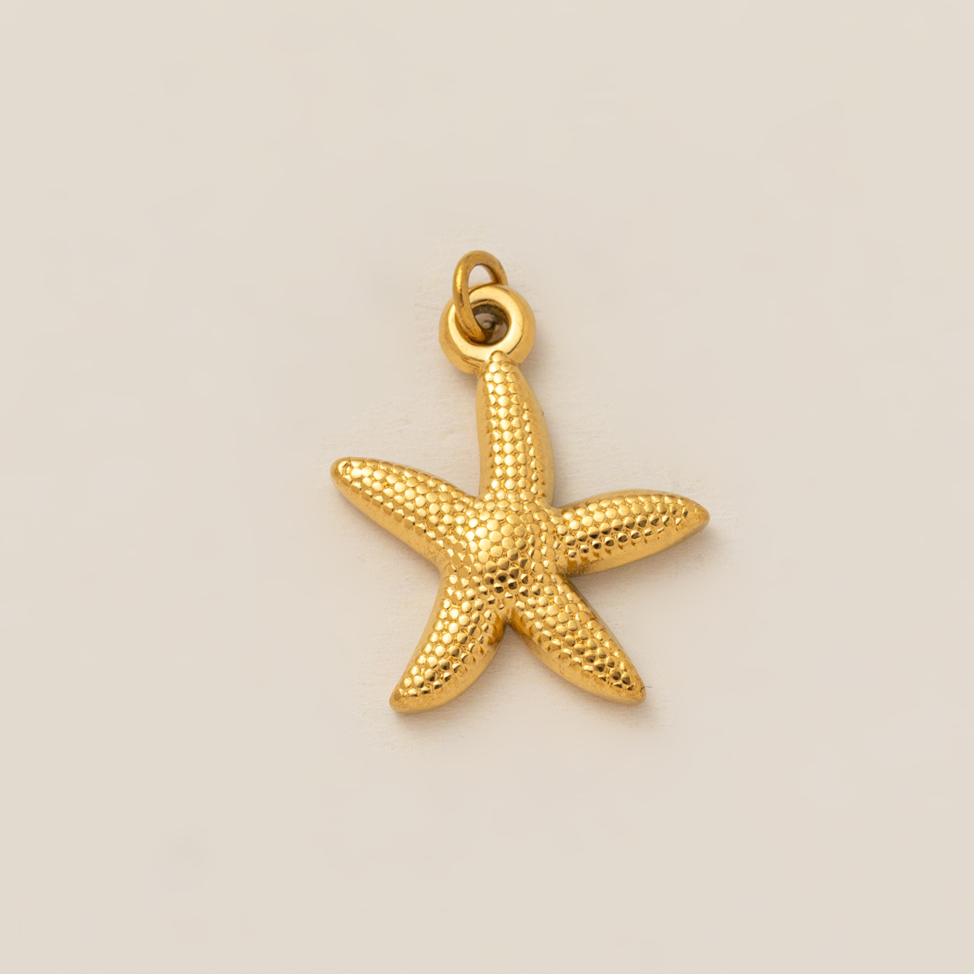 Sea Star Dried Gold Pendant