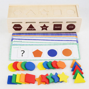 2024กล่องไม้ใส่ของเล่นปริศนาสี S สำหรับเด็กวัยหัดเดินอายุ5ถึง7ปี Montessori ได้แรงบันดาลใจ toyst - Product Image 6