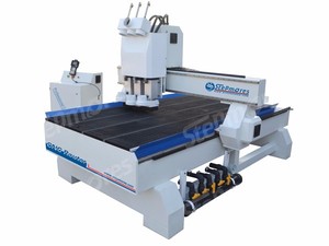 <strong>Multi</strong> <strong>Function</strong> 3 Spindles Wood <strong>CNC</strong> Cutting Machine Furniture Panels Cutting 1325 - Product Image 2