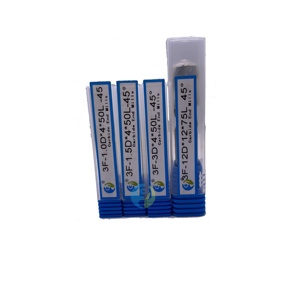 Özelleştirilebilir 45 derece 3 flüt uç freze değirmeni makinesi Tungsten çelik katı karbür ucu frezeleri için alüminyum freze araçları - Product Image 3