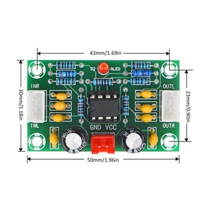 Mini preamplificador Op AMP módulo amplificador doble canal NE5532 preamplificador 12-30V - Product Image 6
