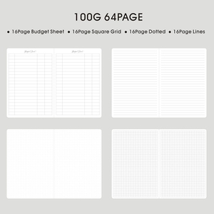 Cuaderno de ejercicio de composición de estudiante de escritura colorida A5 diario portátil de viaje cubierta suave cuaderno personalizado