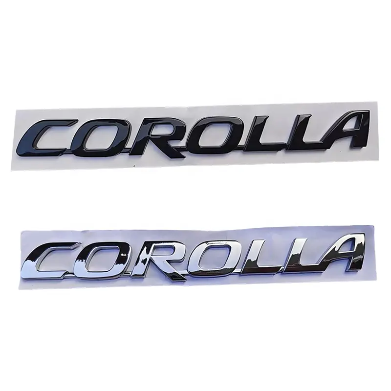 Piezas de coche Carrocería de coche Insignia de la puerta trasera Logo Grille Car Tail Badge Make Hood Sticker Compatible con TOYOTA Corolla