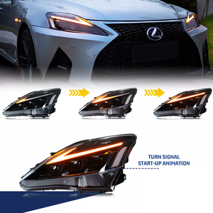 Yüksek kaliteli RGB LED ön işıklar animasyon başlatmak DRL IS250 Lexus ISF Lexus 2006-2013 kafa lambaları Lexus için - Product Image 4
