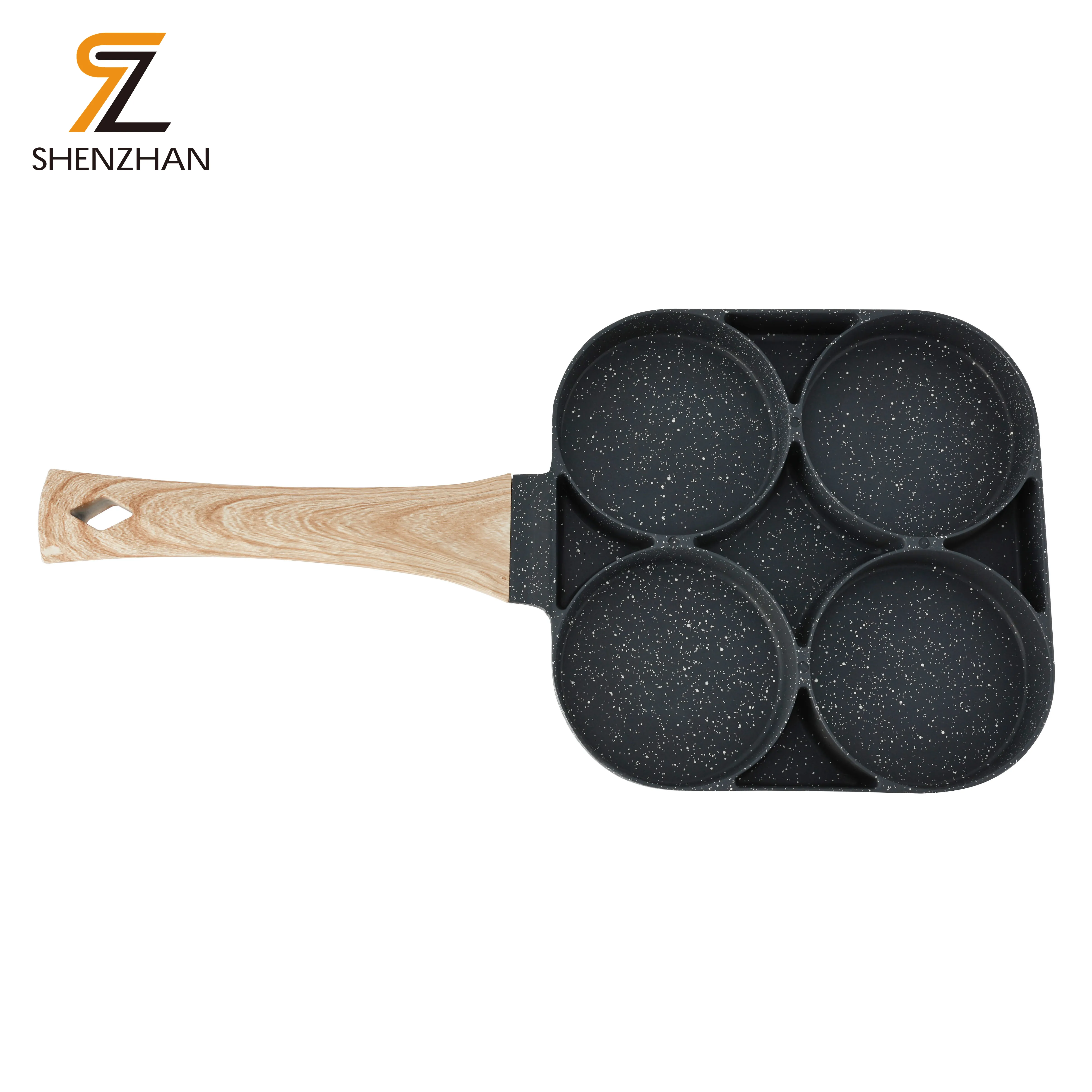New Arrival Non-stick Fried Egg Pot Flat-bottomed Cookware Frying Pan Kitchen Cooking Omelette Saute Pans