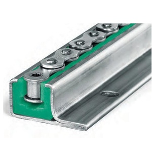 Riel guía de cadena de plástico de polietileno UHMW 06B 08B 10B 12B 16B con perfil de acero - Product Image 4