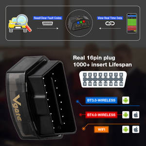 Vgate ICar专业蓝牙4.0 OBDII代码扫描仪车载诊断工具安卓IOS固件2.3版故障代码阅读器 - Product Image 4