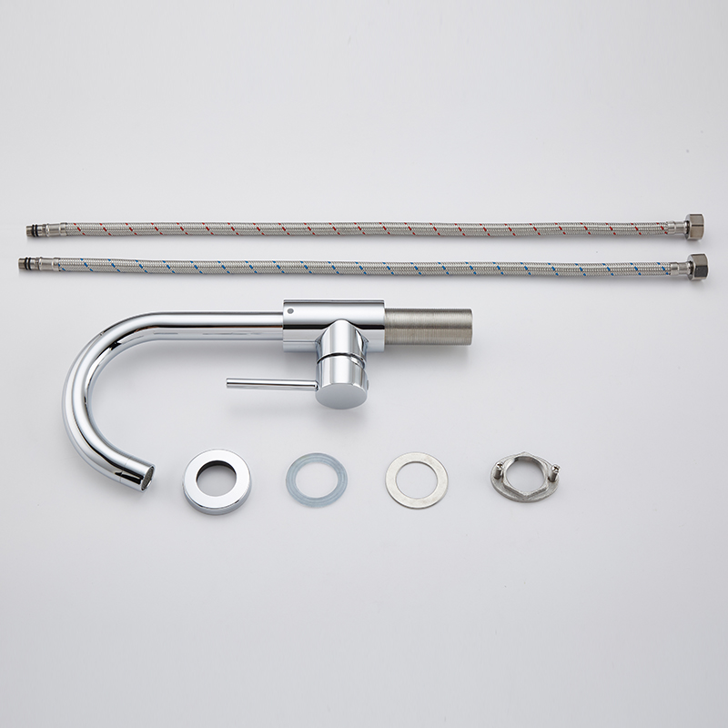 304 Stainless Steel 304 Single Lever Hot Cold Water Basin Faucet Sink Mixer Tap and face basin faucet tap