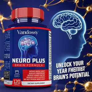 Cao cấp tự nhiên não sức khỏe công thức tăng cường bộ nhớ tập trung Hỗ trợ nhận thức nootropic não bổ sung vitamin B6 B12 người lớn - Product Image 2