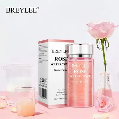 Vendita calda 100ml toner organico acqua di rose cura della pelle idratante BREYLEE nuovo arrivo