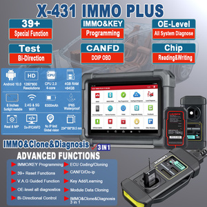 Lancio universale x431 immo plus elite 2 anni aggiornamento gratuito codifica ecu per auto scanner macchina