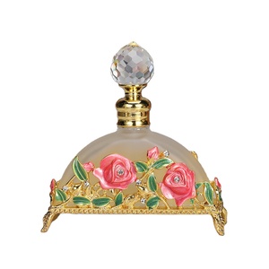 20ML Rose Enamel Essential Oil <strong>Perfume</strong> Empty Glass Bottle Toiletries <strong>DIY</strong> Empty Essential Oil Attar Bottle In Stock - Product Image 3