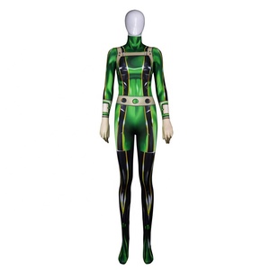 Catsuit de Anime japonés para Halloween, conjunto de <span class=keywords><strong>Cosplay</strong></span> de actuación de carnaval, disfraz de <span class=keywords><strong>My</strong></span> Hero Academia para mujer, gran oferta