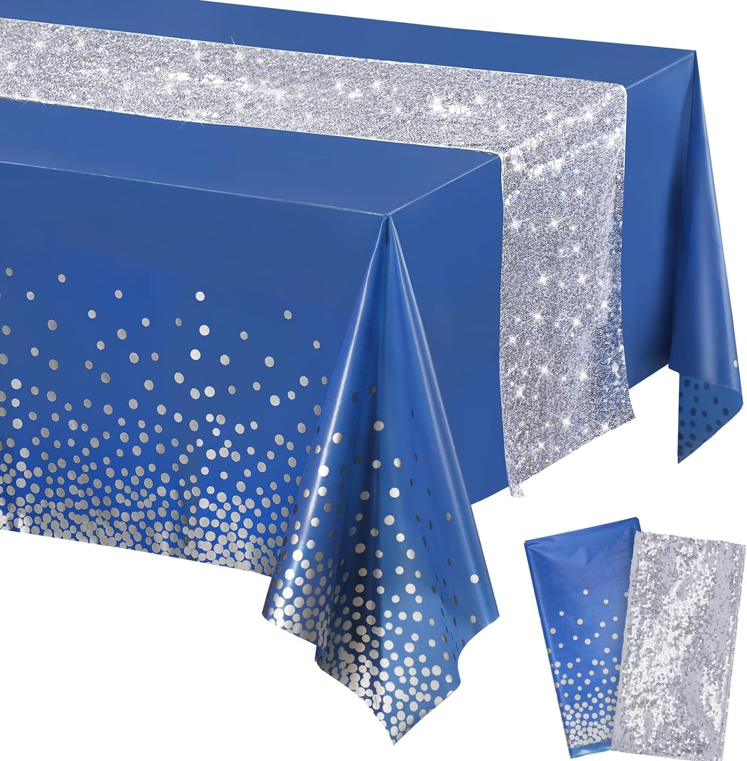 Blue and Silver