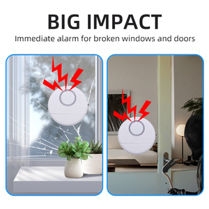 Explosivo nuevo Mini sensores de seguridad de vibración inalámbricos ABS Mini alarma de puerta y ventana para uso doméstico en interiores con Red WiFi - Product Image 5